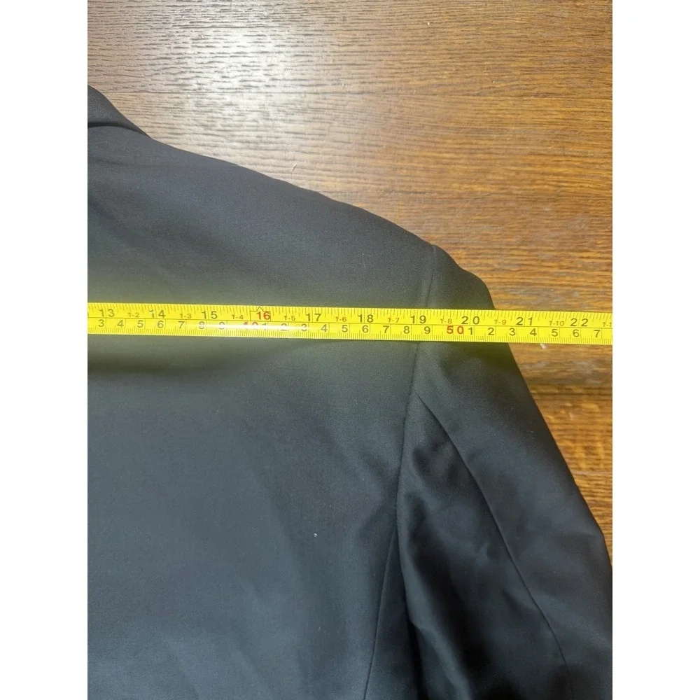 Vintage Canali Tuxedo Wool Peak Satin Lapel Black 1-Button Blazer Jacket 52R